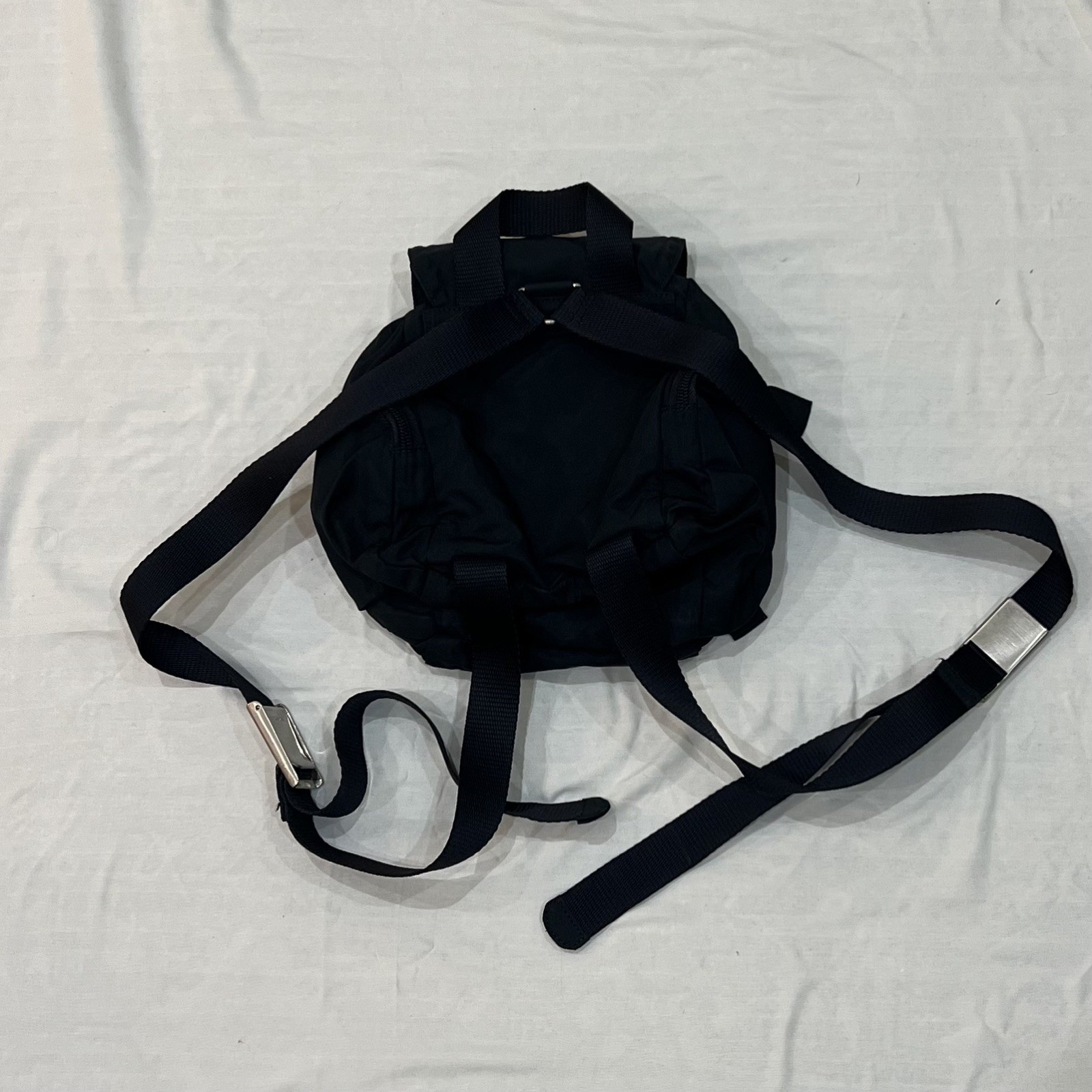 PRADA small Backpack Mini Black Nylon vintage Y2K… - image 4