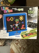 Lite Brite Screen Game Set  Templates Retro Style Kids Toy Fun Light Bright