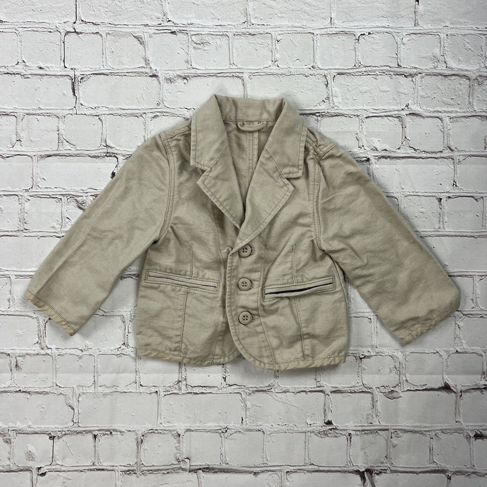 Blazer vestido caqui para niños talla 6-9 meses ropa para bebé niño