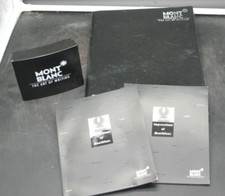 Vintage Montblanc LOT OF STORE DISPLAYS: Portfolio, Sign stand, Booklets, RARE