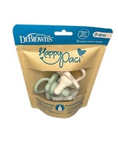 Dr. Browns Silicone 0-6m "Happy Paci" Baby Pacifiers New Sealed Multi Color