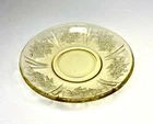 Sharon Amber Saucer 6" by Federal Glass Yellow Depression