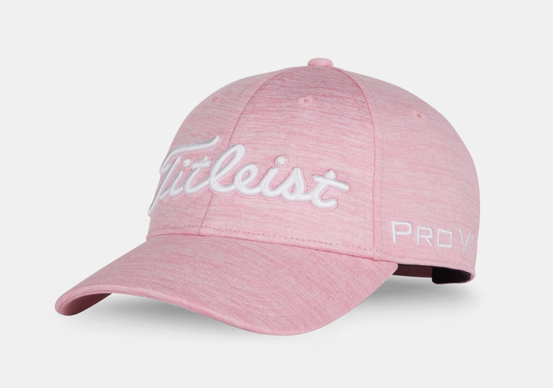 New Titleist Women's Golf Tour Performance Pink Out Tour Space Dye