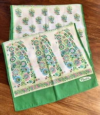 Vintage Gino Paoli 1960s Scarf Mid-Century Modern Suffragette Colors 45” X 13.5”