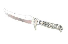 Hunting Fishing Blade Lapel Pin Badge Handcrafted from English Pewter in UK