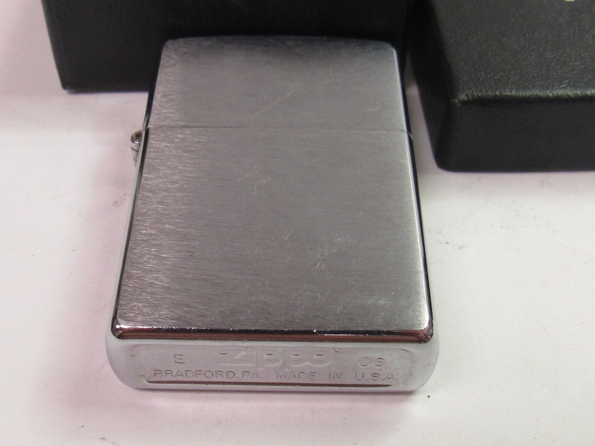 2006 (E06) ZIPPO CIGARETTE LIGHTER w BOX & COA - NICE - HAS BEEN