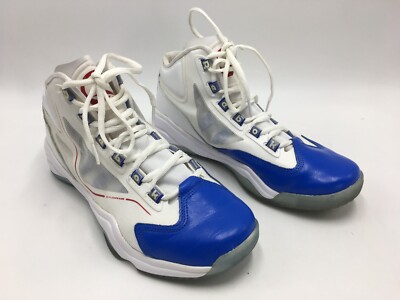 Reebok Q96 Cross Examine Allen Iverson Men's Size 9 White Blue Shoes (V61327)