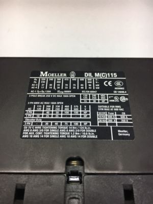 Moeller DIL M115 Contactor at Rs 1000 | AC Contactor in Bhavnagar | ID Moeller DIL M115 Contactor at Rs 1000 | AC Contactor in Bhavnagar | ID