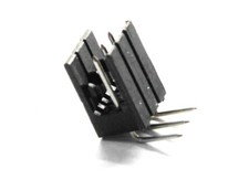 5x Single Row 3-Pin Soudure Tête 90° Angle PCB Mâle Connecteur Boîte / X