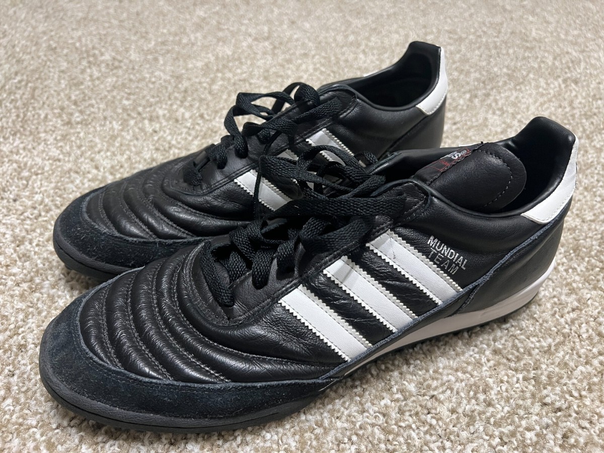 Adidas Mundial Team Soccer Turf Cleats Shoes black white