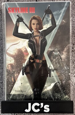 SKYLINE #3 SYDNEY AUGUSTO BLACK WIDOW JOHANSSON TRADE CARD STOCK VARIANT