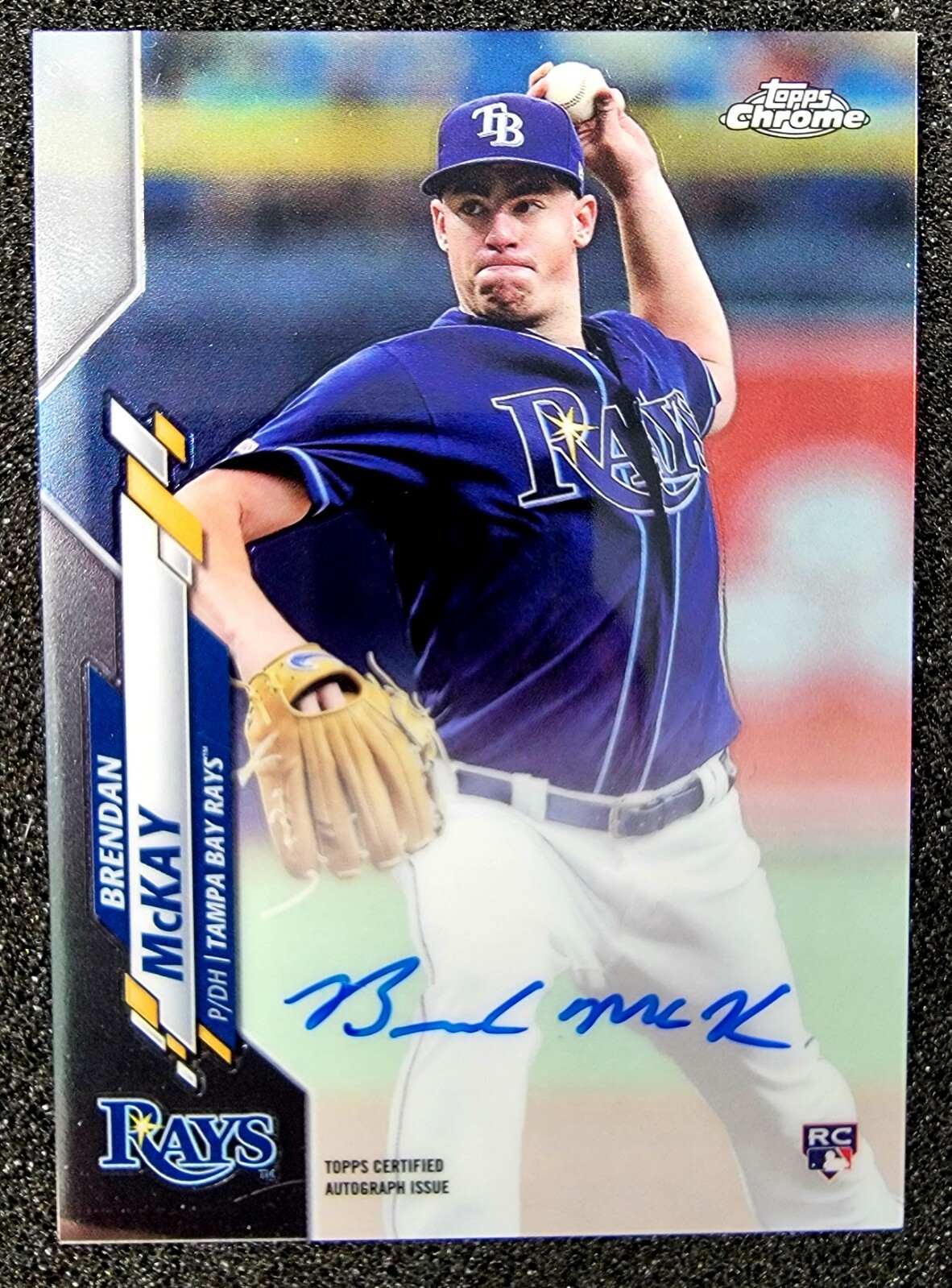 2020 Topps Chrome Rookie RC Auto Brendan McKay Rays #RA-BM