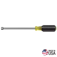11/32 In. Magnetic Tip Nut Driver with 6 In. Hollow Shaft- Cushion Grip Handle