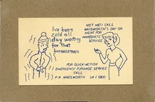 P. K. WADSWORTH / FURNACE SERVICE - WARRENSVILLE TO MAYFIELD HEIGHTS, OH. - 1959