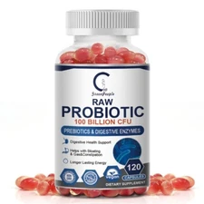 Raw Probiotics 100 Billion CFU Potency Digestive Immune Health Broost Supplyment