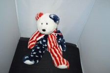 TY 14 in Large - "Spangle" Beanie Baby Bear Plush ORIGINAL 1999  NO TAG C3