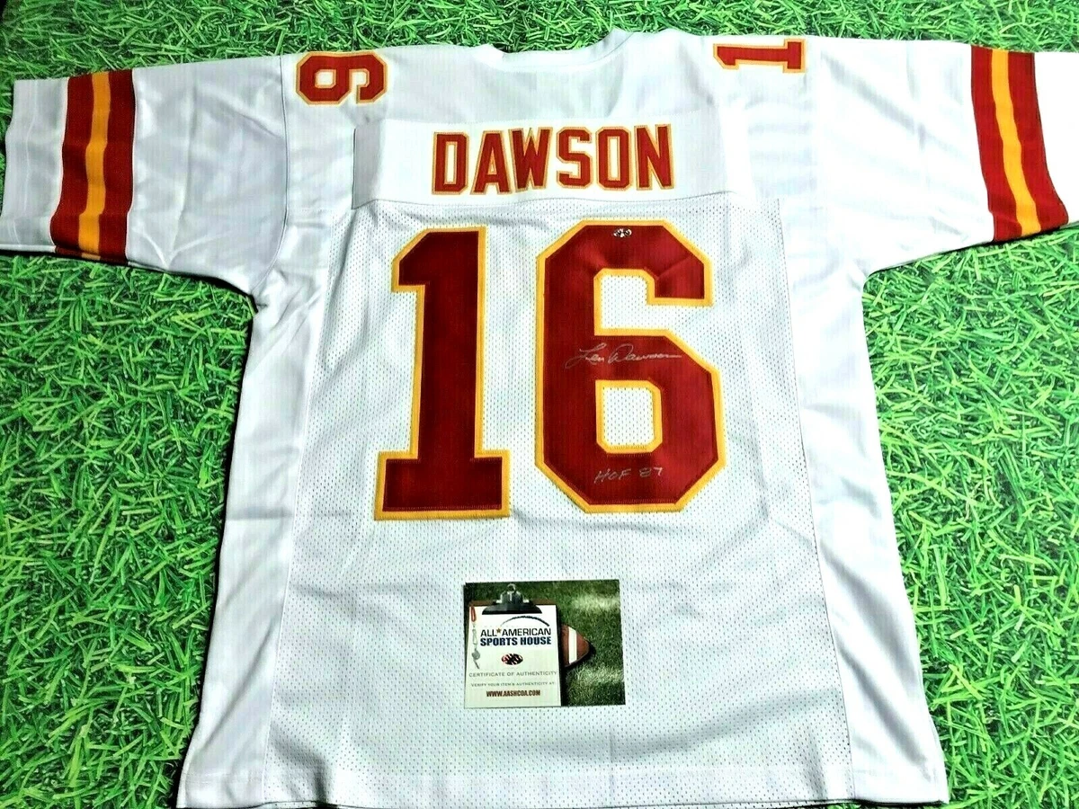 Len dawson hotsell autographed jersey