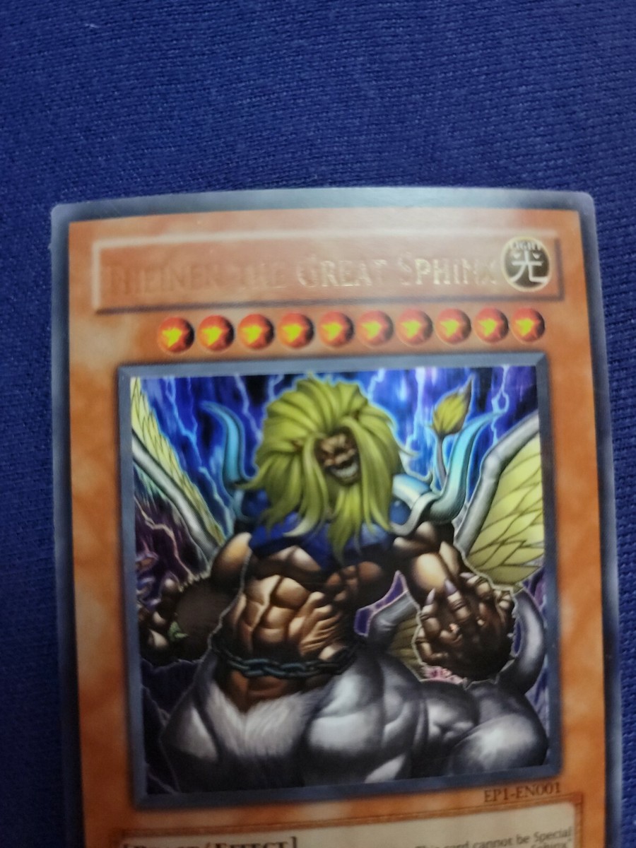 theinen the great sphinx yugioh card - Unlimited Ultra Rare - EP1-EN001 pay 500 Life Points to increase the ATK of this card by 3000 points until the end of the End Phase Yugioh Theinen the great sphinx