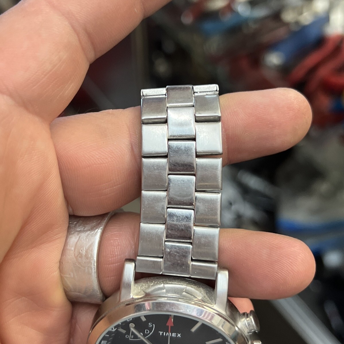 Timex M372 N Activity Tracker Bluetooth Indiglo WR 50M Stainless 