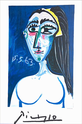 Pablo Picasso TETE DE FEMME 1963, Lithograph, Abstract Female