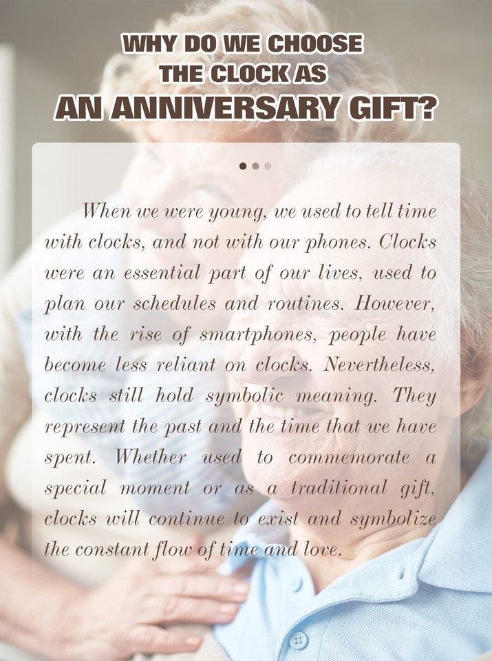 60th Wedding Anniversary Clock, Best Gifts Ideas for Couple Parents