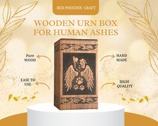 Rosewood Tree of life Urn Solid Wood Beautifully made For Cat Dog Bird Ashes