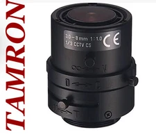TAMRON CCTV Camera Lens W/3-8mm F1.0 1/3" CS Mount Manual Iris /Zoom /Focus NEW!