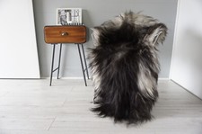 Genuine Rare Single Icelandic Sheepskin Rug  Natural Long Wool Rug  SIR7 us