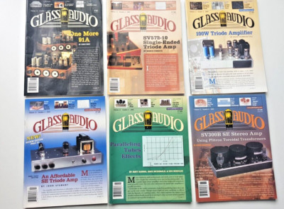 6x Glass Audio Magazine Volume 12 Number 1, 2, 3, 4, 5 and 6 (2000) - HL002756