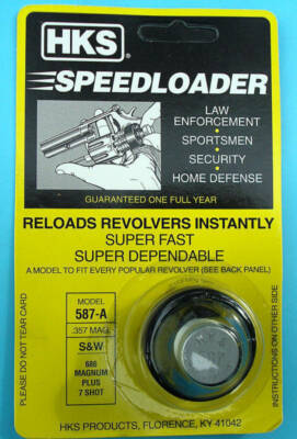 HKS 587-A Speed Loader 7 Shot 38/357 Mag Fits S&W Taurus NEW 587-A