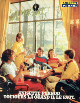 Advertising 1120 1980 Anisette Pernod Always When Needed