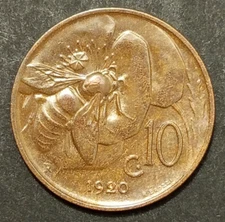 10 CENTESIMI LIRE APE DAL 1919 AL 1937 BB SPL FDC SCEGLI ANNO E CONSERVAZIONE