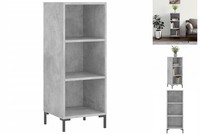 Sideboard Betongrau 34,5X32,5X90 Cm Spanplatte