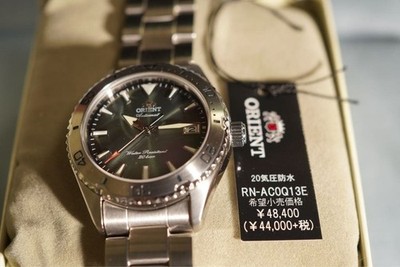 ORIENT RN-AC0Q13E Automatik Uhr 20 Bar Edelstahl schwarzes Zifferblatt Herren