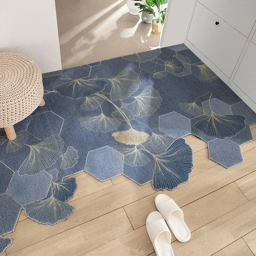 Floor Rug Non-Slip Welcome Carpet Durable Rubber Door Mats Low-Profile Heavy Rug