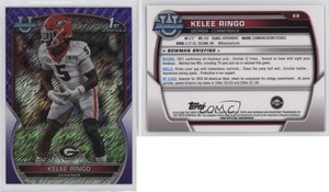 2022 Bowman U Chrome Purple Shimmer Refractor Kelee Ringo #68