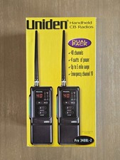Vintage Uniden Handheld CB Radios Dual Pack PRO 340XL-2 40 Channel 5 Mile 1994