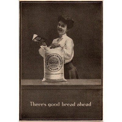 Washburn Crosby Gold Medal Flour There's Good Bread Ahead 1904 Clipping SAI7-4