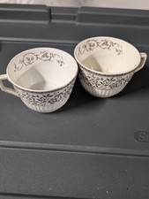 Antique 1885 Ridgeways Stoke-on-Trent 2 cups