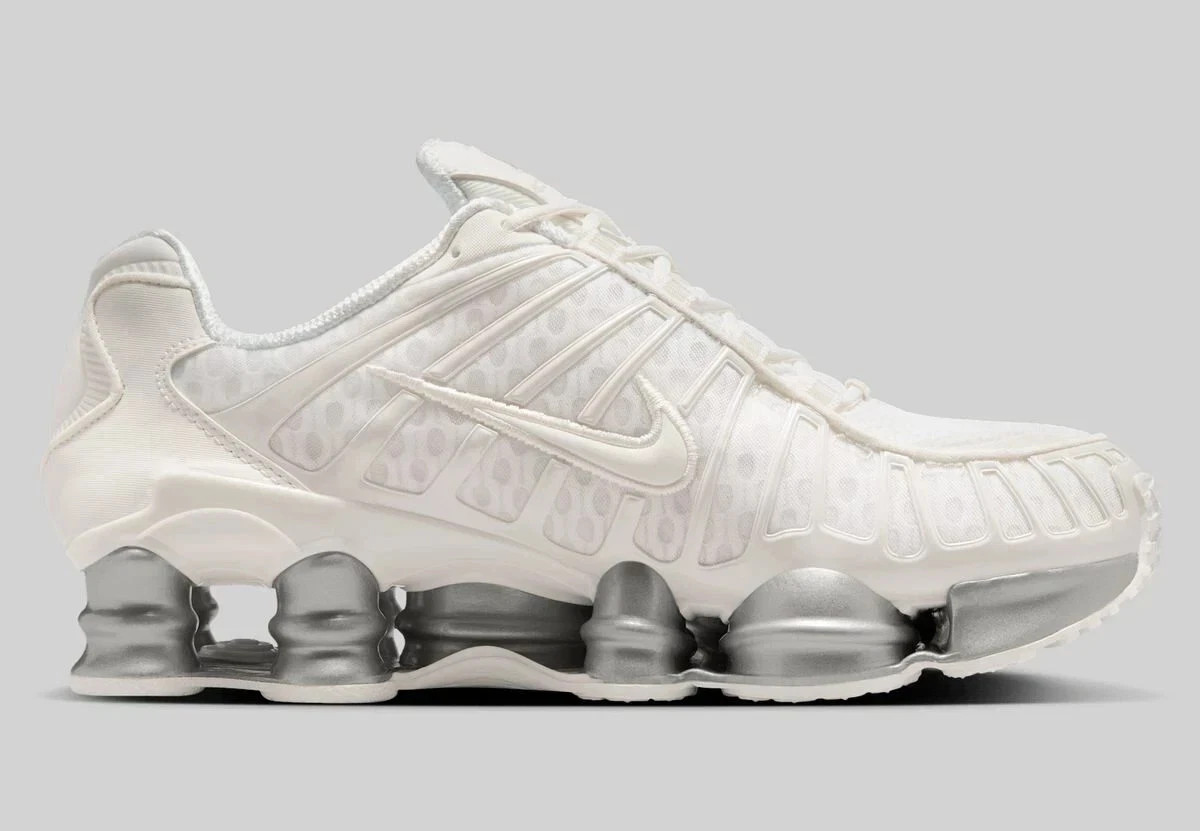 Nike Shox TL 'Sail' White Silver Womens Size US 6.5 Casual Shoes Rare Brand New✅ image 2