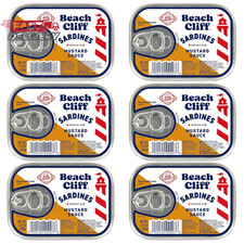 Beach Cliff Wild Caught Sardines in Mustard Sauce, 3.75 Oz Can - 16G Protein per