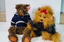 TY Classic Plush YAPPY Yorkie Terrier Dog 8.5 inch Copperfield The Bear 90's