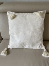 LENE BJERRE Dänemark ‼️ Edler Sofakissen-Bezug Beige 45x45 cm 👍Top-Zustand