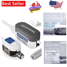 Ultra-Quiet Mini Split Condensate Pump with Automatic Safety Switch - 33ft Lift