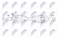NTY NPW-CH-090 Antriebswelle Hinten Rechts FüR Chrysler Dodge