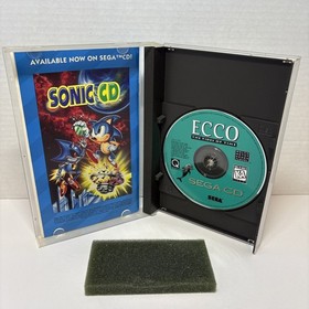 Ecco: The Tides of Time (Sega CD, 1993) CIB 💿🎮 Clean Disc