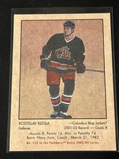 2002-03 In the Game Parkhurst Retro - Rostislav Klesla #115