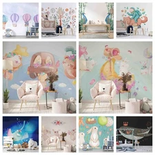 3D Animal Color Cartoon Self-adhesive Wallpaper Removable Wallpaper Wall Mural