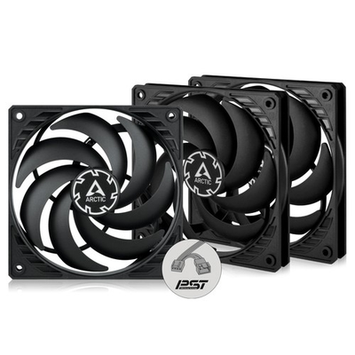 #ad ARCTIC P12 SLIM PWM PST 3 Pack 120 mm Case Fan Pressure optimised Computer $24.99