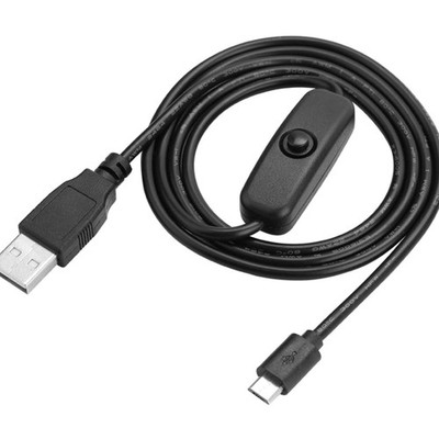 Universal-Netzteil mit Micro-USB-Ladekabel und EIN/AUS-Schalter für Raspberry Pi